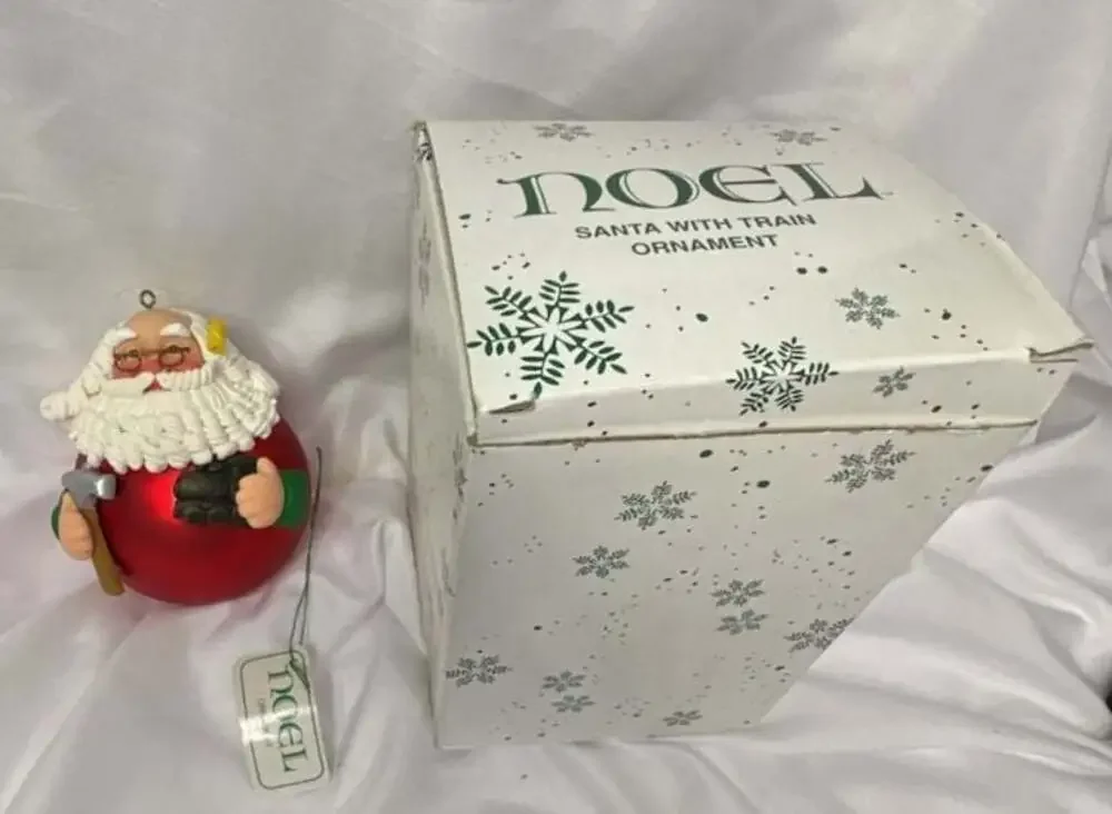 Department 56 Noel Santa With Train Ornament
